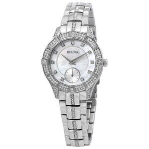 FX04081B NWT Bulova Fashion Ladies Quartz Steel Authentic Watch